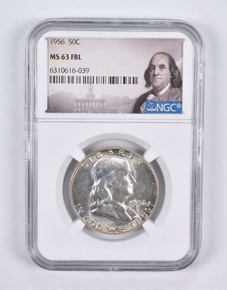 MS63 FBL 1956 Franklin Half Dollar FS-401 Bugs Bunny NGC