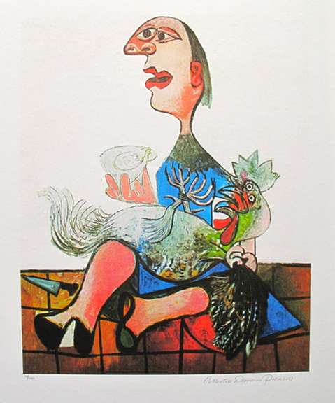 Pablo Picasso, Woman with Rooster