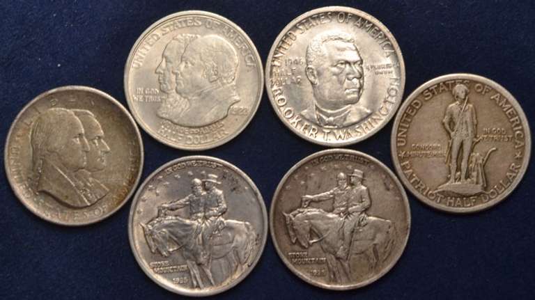 Lot Of 6 Commemorative Silver Half Dollars