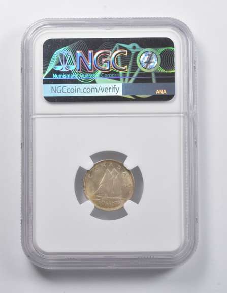MS62 1942 Canada 10 Cents NGC