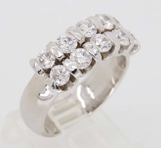 Two-Row Diamond Band