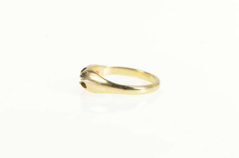 14K Yellow Gold 3.0mm Victorian Scalloped Engagement Setting Ring