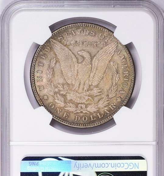 Superb Toned 1898P Morgan Silver Dollar NGC Holder MS 64!