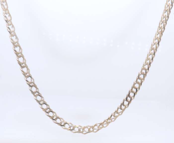 Vintage Italian 925 Sterling Silver Curb Link Chain Necklace