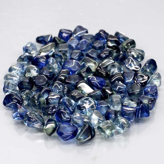 Really heavy and richly colored 30.90ct Sapphire set