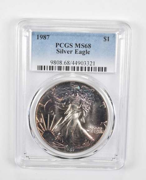 MS68 1987 American Silver Eagle - Graded PCGS