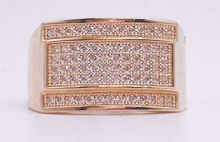 14kt Solid Yellow Gold Men's Ring