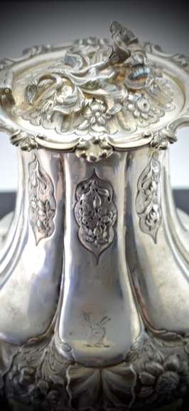 From 1833 George IV Repousse Sterling Tea Set