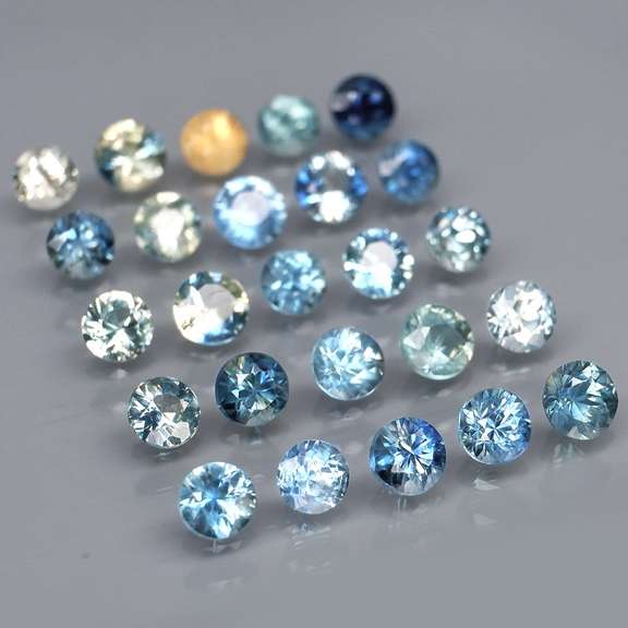 Heated only! 4.23ct diamond cut Australian Sapphire set