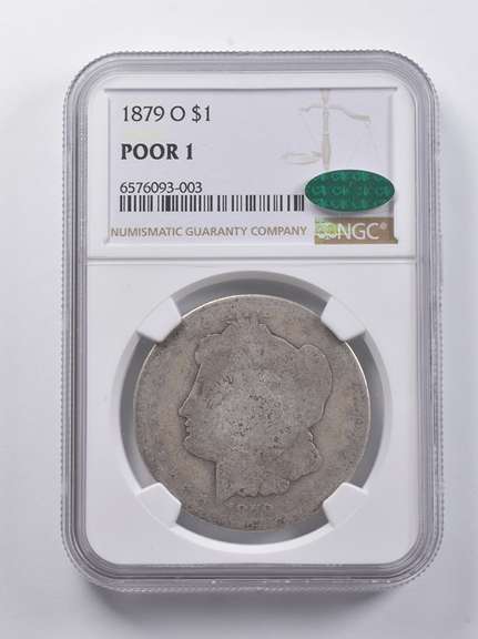POOR 1 1879-O Morgan Silver Dollar CAC NGC