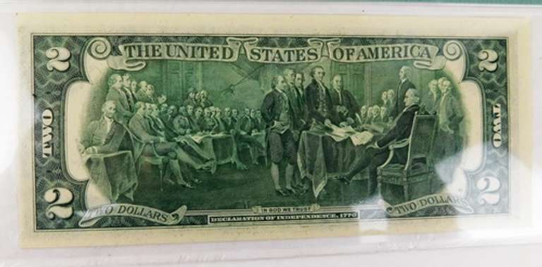 2 - Uncirculated $2 Dollar Federal Reserve Notes, Graded
