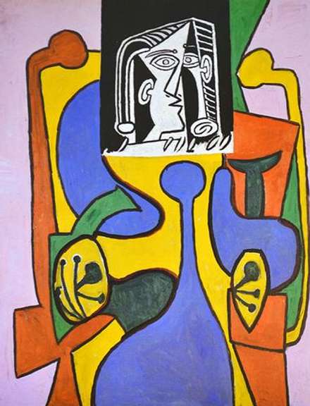 Pablo Picasso, Woman With Head In Black And White