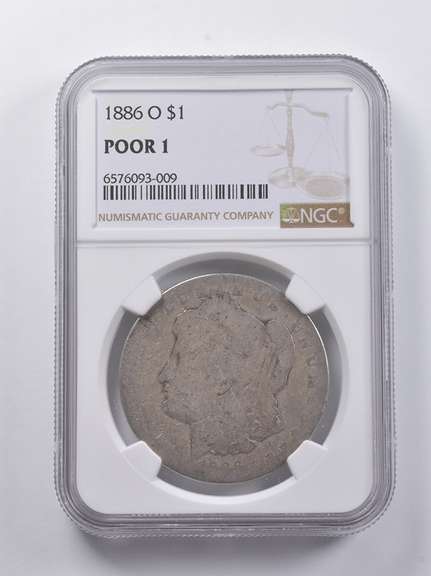 POOR 1 1886-O Morgan Silver Dollar NGC