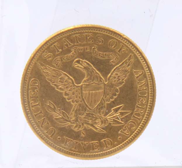 1886 $5 Liberty Head US Gold Coin