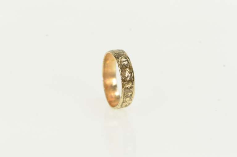 Gold Filled Victorian 3.4mm Patterned Child's Baby Ring