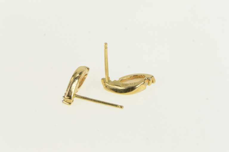14K Yellow Gold Marquise Natural Opal Diamond Accent Stud Earrings