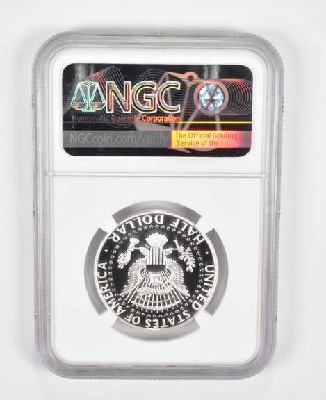 SP70 DPL Enhanced Finish 2014-S Kennedy Half Dollar HR 50th Anniv NGC