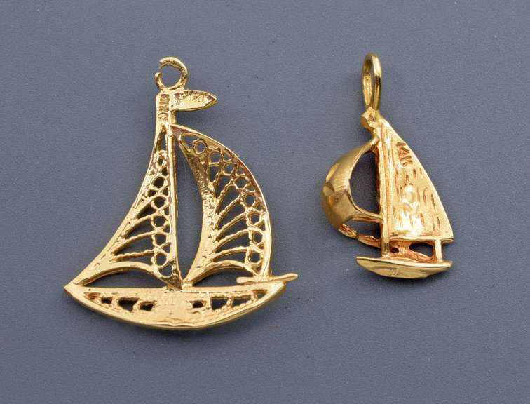 Nice Pair of Sailboat Charms
