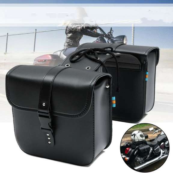 Motorcycle Saddle Bag Bike Side Storage Fork Tool Pouch