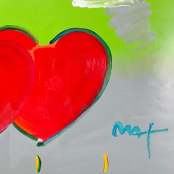 Two Hearts by Peter Max