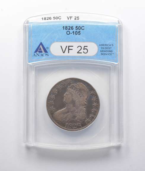 VF25 1826 Capped Bust Half Dollar O-105 ANACS