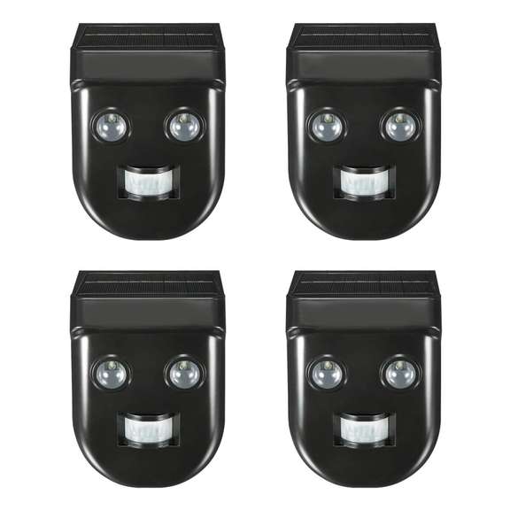 4PCS Gardening Solar Wireless PIR Sensor Wall Light