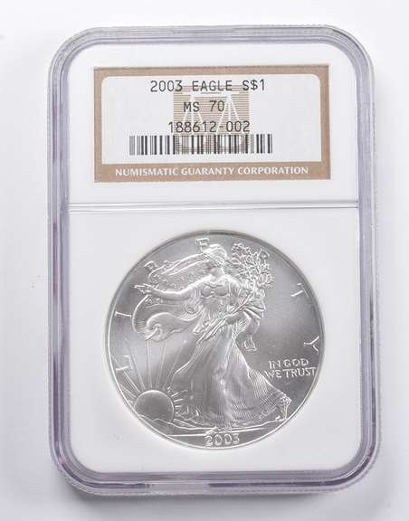 MS70 2003 American Silver Eagle NGC