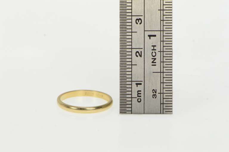 14K Yellow Gold 2.3mm Classic Simple Rounded Wedding Band Ring