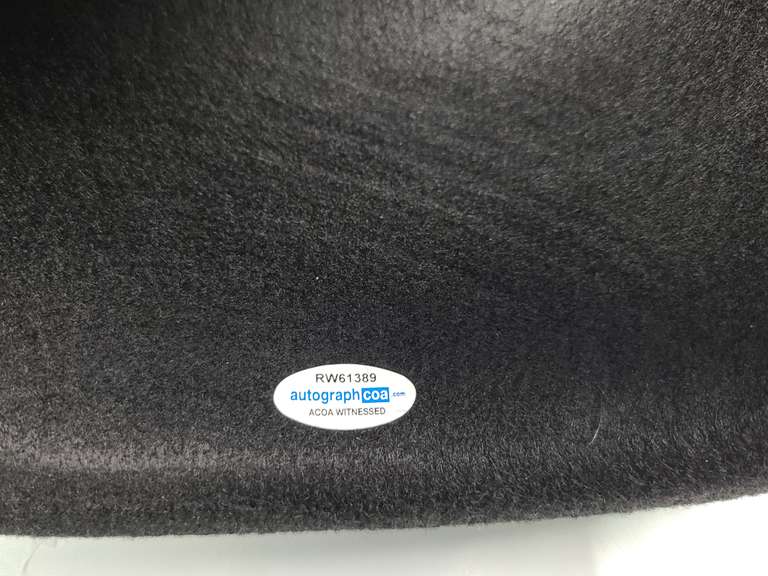 Malcolm McDowell Viddy Well Autographed A Clockwork Orange Alex Droog Hat ACOA