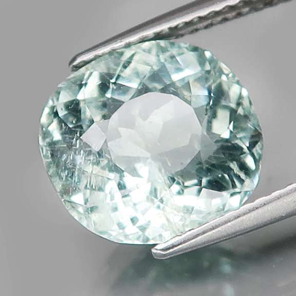High Fire 4.76ct platinum blue Aquamarine