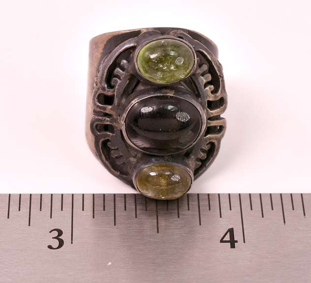 Amazing 6.17CTW Tourmaline Ring in Sterling Silver