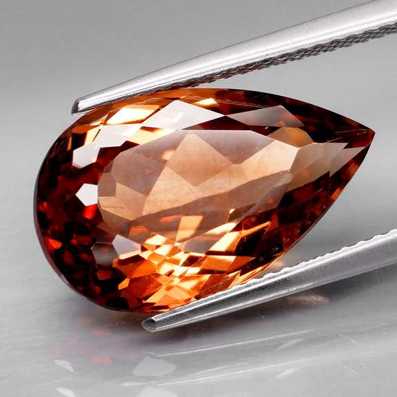 Stunning 9.74ct pear cut Imperial Topaz
