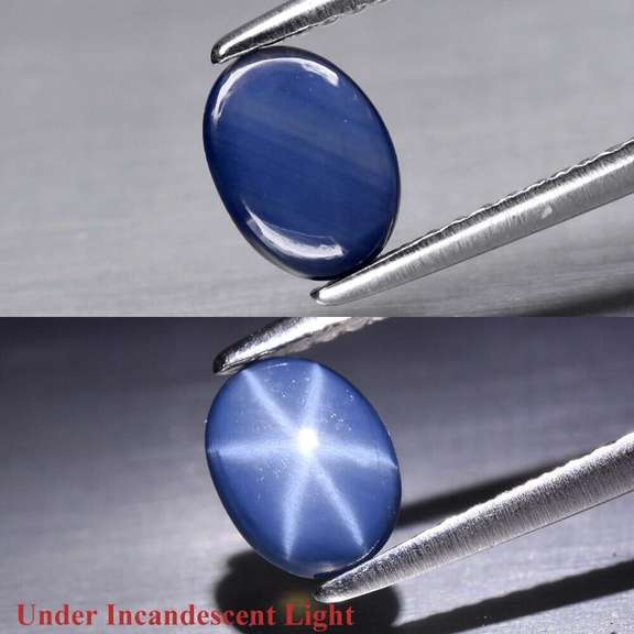 Excellent .58ct royal blue Star Sapphire