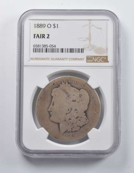 FAIR 2 1889-O Morgan Silver Dollar NGC