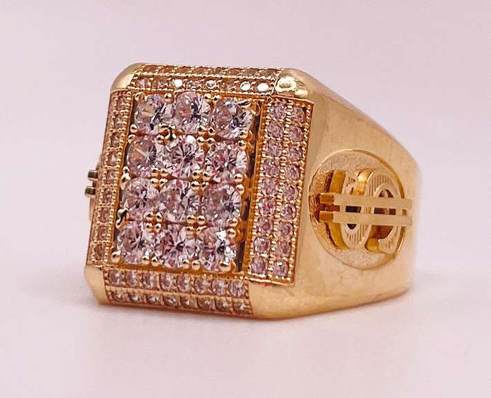 14kt Solid Yellow Gold Men's Ring