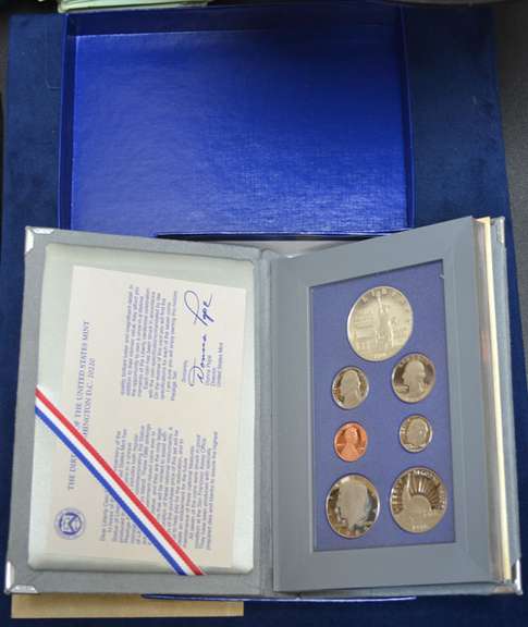 1986 Silver Prestige Proof Set In OGP