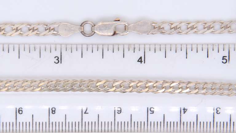 Vintage Italian 925 Sterling Silver Curb Link Chain Necklace