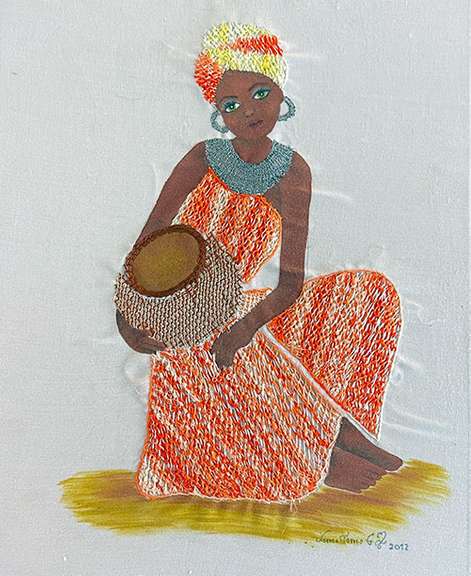 Original Norma Torres, Woman with Basket