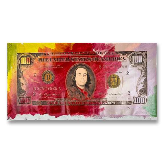 100 Dollar Steve Kaufman Bill by Steve Kaufman (1960-2010)