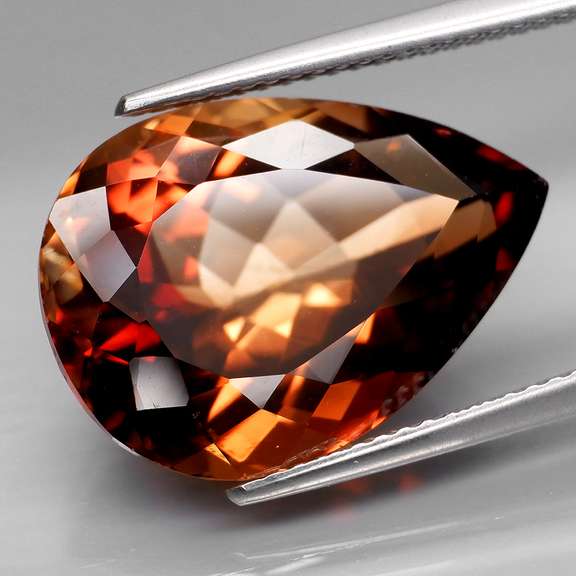 Lavish 15.11ct pear cut Imperial Topaz