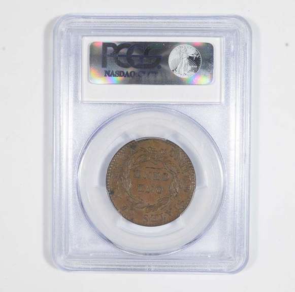 AU53 1818 Matron Head Large Cent - Graded PCGS