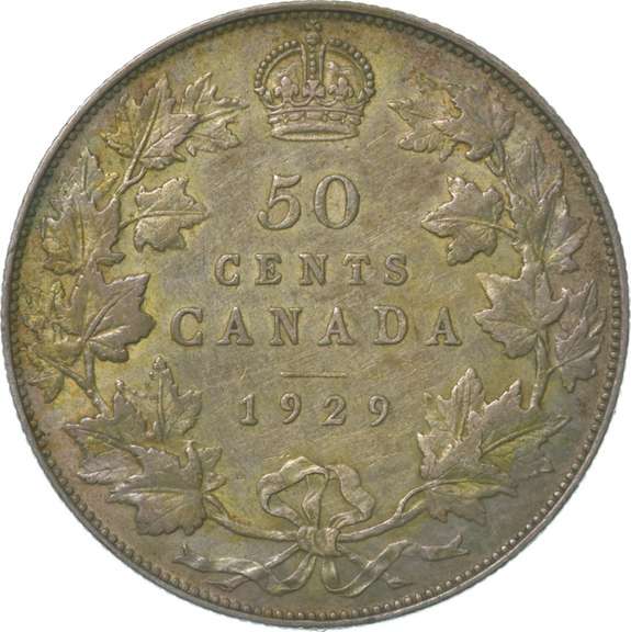 1929 Canada 50 Cents