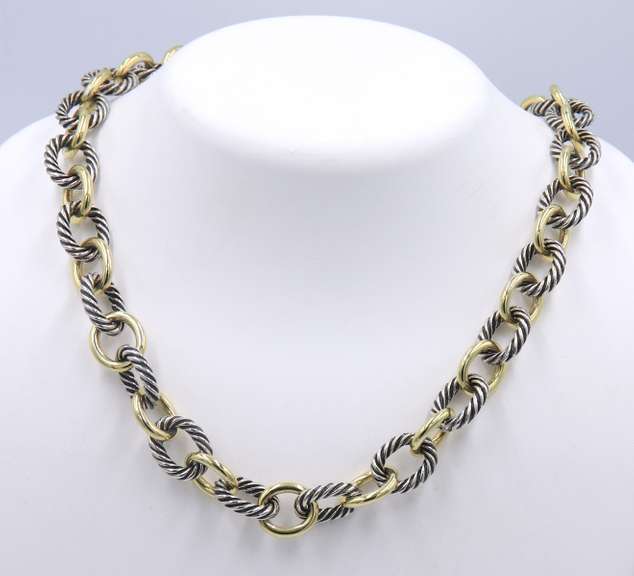 David Yurman oval Link Chain Necklace