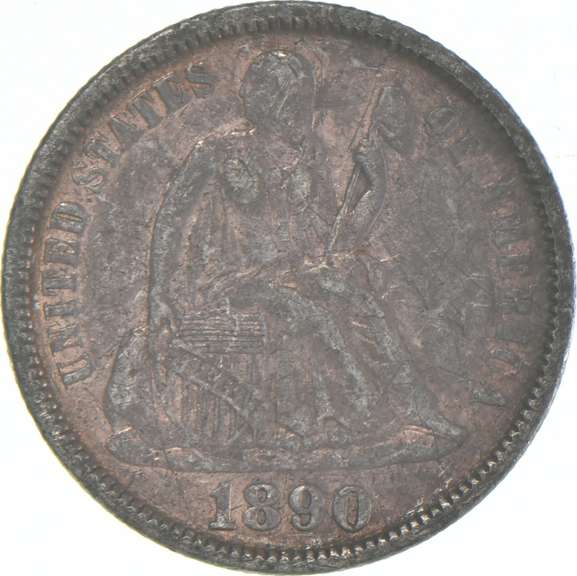 1890 Seated Liberty Dime