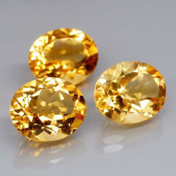 Awesome 13.02ct top golden eye clean Citrine set