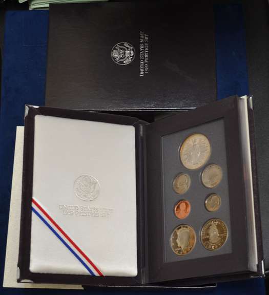 1989 Silver Prestige Proof Set In OGP