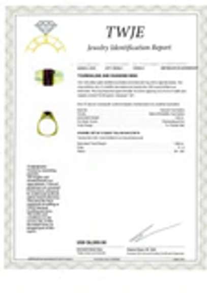 Attractive Rubellite Tourmaline and Diamond Ring