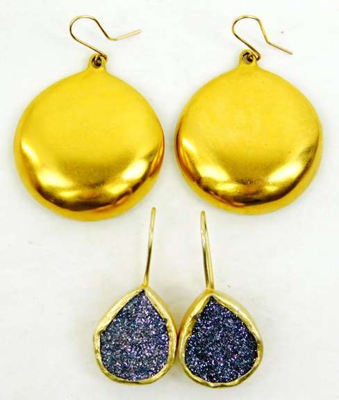 2 Pairs of Fine Contemporary Earrings