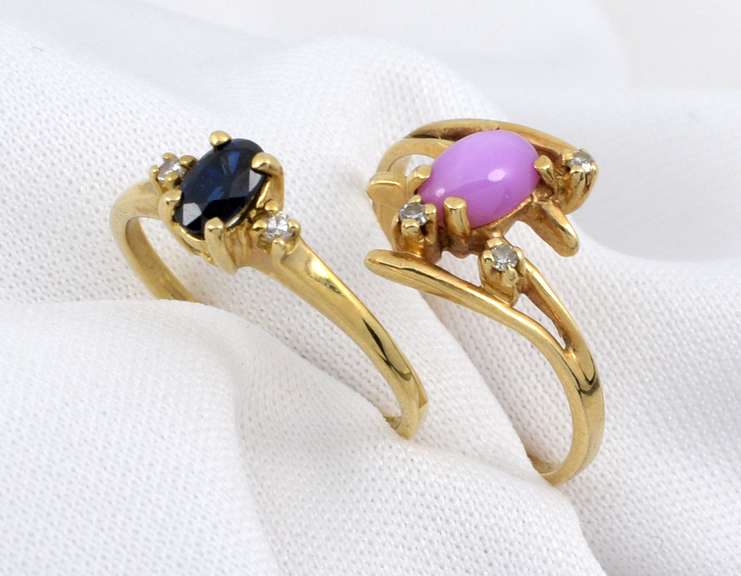 Two Petite Stone Rings