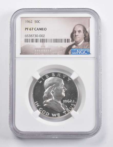 PF67 CAM 1962 Franklin Half Dollar NGC
